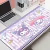 Kuromi Mouse Pad Grande de Desenho Animado Sanrio Melody Menina Fofa Tapete de Mesa Antiderrapante Borracha Vários Tamanhos