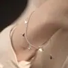 Pulsera de Plata Pura 990 Mariposa Amor Doble Capa para Mujer, Dulce Diseño de Nicho, Joyería de Plata Pura de Alta Gama, Regalo de Cumpleaños