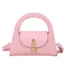 Bolso de nicho transfronterizo para mujer, nuevo bolso de hombro semi-redondo, versátil para el trabajo, bolso cruzado con hebilla de candado vintage, bolso de moda