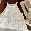 Vestido de Verano para Niña, Elegante Vestido para Bebé, Versión Coreana Única y Moderna para Niños, Dulce Vestido de Tirantes Hueco Jacquard de Princesa