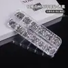 Rhinestones Mixtos para Uñas 12 Compartimentos Coloridos Irregulares Champagne Blanco Marquise Resina Rhinestones de Base Plana Venta al por Mayor Cinturón Industrial de Yiwu