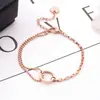 Joyería Más Vendida Transfronteriza Pulsera de Acero de Titanio para Mujer Pulsera de Cuentas Doble Capa Círculo Pulsera de Acero de Titanio que No se Desvanece
