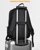 Mochila de Viagem de Poliéster com Porta de Carregamento USB Impermeável Grande Capacidade Bolsa para Laptop para Homens Mulheres Escola Caminhada