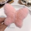 Pinza para el pelo de imitación de piel de conejo de Corea del Sur, para otoño e invierno, con suave viento, para la cabeza, con forma de tiburón grande, accesorios para el cabello al por mayor