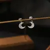 Pendientes de Borla Asimétricos Bengrun Jewelry Pendientes Pequeños de Luna Pendientes Indoloros para Mujer Mariposa Original Simple Bea