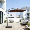 Sombrilla de hierro forjado para patio, sombrilla de manivela manual, sombrilla para balcón y terraza exterior, sombrilla de patio, sombrilla de ocio, sombrilla de plátano