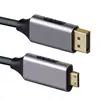Cable Adaptador de DisplayPort a Mini HDMI 4K HD Cámara Digital a Monitor Videocámara Cable de Conexión de 1.8 m