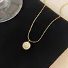 Collar con Colgante de Corazón de Acero de Titanio para Mujer, Estilo de Lujo Ligero Europeo y Americano, Diseño Único de Nicho, Joyería que No se Desvanece