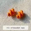 [Naranja Vibrante] Cono Pintado Naranja-Amarillo Corazón de Queso Estrella Cadena para Teléfono Móvil con Cuentas Cuentas Sueltas Material de Accesorios DIY