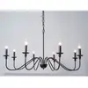 Candelabro Moderno Minimalista de Hierro Forjado de Lujo Ligero Estilo Americano para Sala de Estar, Comedor, Dormitorio, Estudio, Casa de Campo e Iluminación Única Estilo Vela