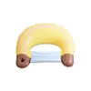Boia Inflável de PVC em Formato de Banana Mais Vendida com Material de Malha Respirável, Resistente a UV, Disponível na Amazon e Ebay