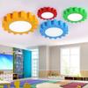 Luminária de Teto de LED em Formato de Engrenagem para Quarto Infantil, Luz para Quarto, Luz Decorativa para Sala de Dança de Jardim de Infância, Design Cartoon, Proteção para os Olhos