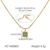 Collar Transfronterizo Europeo y Americano con Piedra Ojo de Gato Azul para Mujer, Diseño de Nicho con Sensación de Alta Gama, Colgante de Acero Inoxidable, Collar de Acero de Titanio Ins