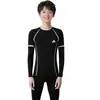 Ropa de Compresión para Entrenamiento Infantil Otoño e Invierno Secado Rápido Conjunto para Niños Corte Ajustado Fitness Baloncesto Conjunto Deportivo para Correr Niños