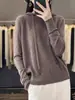 Sudadera con capucha de color liso, estilo pit, de lana peinada, manga larga, casual, para ir al trabajo, primavera y verano, fina, para mujer, sudadera de punto, prenda exterior