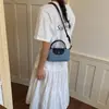 Bolso de mano de lunares a la moda, bolso de hombro de nicho con correa de cierre para mujer, moderno, elegante, fresco, casual, bandolera versátil para debajo del brazo