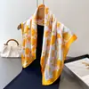 Novo Lenço de Seda Satinado Estampado de Alta Qualidade, Lenço Quadrado de Seda Artificial, Lenço de Pescoço Versátil, Lenço Quadrado Pequeno, Lenço de Cabeça, Lenço para Mulheres