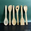 Atacado Conjunto de Utensílios de Cozinha de Bambu Nano 30CM Espátula de Bambu Resistente a Altas Temperaturas Colher Conjunto Completo Conjunto de Seis Peças Pode Ser Gravado Vendas Diretas da Fábrica