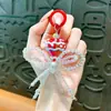Corrente de Celular com Contas de Balão de Ar Quente Transfronteiriço Pingente Chaveiro Acessórios de Bolsa Presente para Casal Chaveiro Atacado de Comércio Exterior