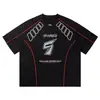 Yidao Vintage 2026 Verano Nuevo Jersey Deportivo Retro Americano Manga Corta Unisex Marca de Moda Camiseta Holgada de Media Manga