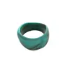 Pulseira Geométricas Assimétricas de Resina Azul Turquesa Exagerada Europeia e Americana Design de Nicho Pulseira Personalizada Pulseira Simples