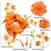 Suporte de Vela Decorativo para Festival da Colheita de Outono Luz de Velas Florais Decorativas Decoração para Casamento Aniversário Celebração de Casamento Festa de Natal