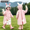 Capa de Chuva Infantil para Meninos e Meninas, Bebê de Jardim de Infância, Desenho Animado Fofo, Aluno do Ensino Fundamental, Novo Modelo 2026, Poncho de Chuva Infantil