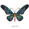 Broche de mariposa de simulación europea y americana de aleación estéreo diamante pin de alta gama textura retro de alta gama accesorios de ropa al por mayor
