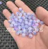 17 colores jade sintético cuentas sueltas cuentas de flor flotante de jade sintético lapislázuli sintético jade de sangre de pollo cristal azul cuentas para pulsera collar