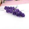 En Stock 2cm Flores de Ciruelo Artificiales para Venta Transfronteriza, Flores de Papel Pequeñas para Diademas DIY, Coronas y Decoraciones de Cajas de Dulces