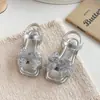 Sandalias para Niña 2026 Nuevo Modelo de Verano Zapatos de Princesa de Cristal para Niños Sandalias de Moda Abiertas Elegantes para Niña Suela Suave