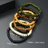 Pulsera de Ábaco Vintage para Hombres y Mujeres, Pulsera de Cuentas de Madera Multicolor, Joyería Transfronteriza, Pulsera de Muñeca Moderna Simple y Versátil