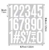 Pegatinas de Letras de 3 Pulgadas Transfronterizas DIY Decorativas en Inglés para Buzón Bandera de Coche Pegatinas de Letras y Números Impermeables Creativas