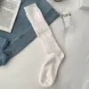 Calcetines Largos Gruesos de Lana para Otoño e Invierno para Mujer, Calcetines de Media Pierna con Patrón de Diamantes Sencillo Estilo Coreano, Calcetines Adelgazantes y Bonitos para las Piernas