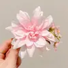Pinza Floral para el Cabello de Playa para Mujer, Pinza Lateral de Gama Alta con Sentido de Atmósfera, Pinza de Flor de Phalaenopsis, Pinza Versátil para el Flequillo con un Toque de Lujo