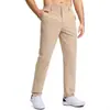 Nuevos Pantalones de Golf Elásticos de Cintura Media para Hombre de Exportación Amazon Talla Grande Rectos Color Sólido Secado Rápido Ligeros Pantalones de Traje