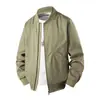 Jaqueta Gola Alta para Homens, Nova Moda Primavera e Outono Versátil Casual Regular Jaqueta Top Masculino