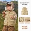 Chaleco Acolchado Kaka Panda para Niños Ropa de Invierno para Niños Chaleco Térmico de Invierno para Niñas Ropa de Algodón para Bebé Ropa para Bebés y Niños