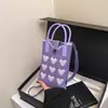 Bolso de Mano Texturizado Verano 2025 Nuevo para Niña Bolso para Teléfono Bolso Cuadrado Pequeño Tejido de Lana Bolso Cruzado
