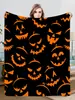Amazon Comercio Electrónico Transfronterizo Impresión Digital Cómoda, Suave y Cálida Doble Cara Franela Halloween Manta Pequeña Manta
