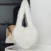 Suministro de Bolsas de Peluche Nuevas con Forma de Corazón de Piel Sintética con Borlas, Bolsos de Hombro Estilo Coreano, Bolsos de Corazón de Amor Modernos y de Moda