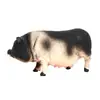 Estatueta Realista de Porco Vietnamita  PVC Javali e Mãe Porca Modelos Miniaturas de Animais para Crianças Brinquedo Educacional para Aprendizado de Fazenda Decorat
