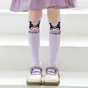 Calcetines para Niñas, Calcetines Largos de Verano, Calcetines Dulces para Niños, Calcetines de Algodón con Encaje de Dibujos Animados, Lindos Calcetines Largos hasta la Rodilla para Primavera y Verano