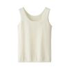 Suéter de Cashmere Puro para Mujer, Hilo Peinado 68/3, Tejido de Punto de 16 Agujas, Ajustado, Chaleco, Cuello Redondo, Básico, Casual, Forma de I