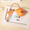 Lindo Caricatura Capibara Madera Pez Llavero Niños Alivio del Estrés y Estabilizador del Humor Juguete Colgante para Mochila Venta al por Mayor