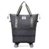 Bolsa de viaje con ruedas plegables bolsa de equipaje para distancias cortas bolsa de almacenamiento multifuncional para bolsa de producción bolsa de equipaje expandible para viaje de negocios