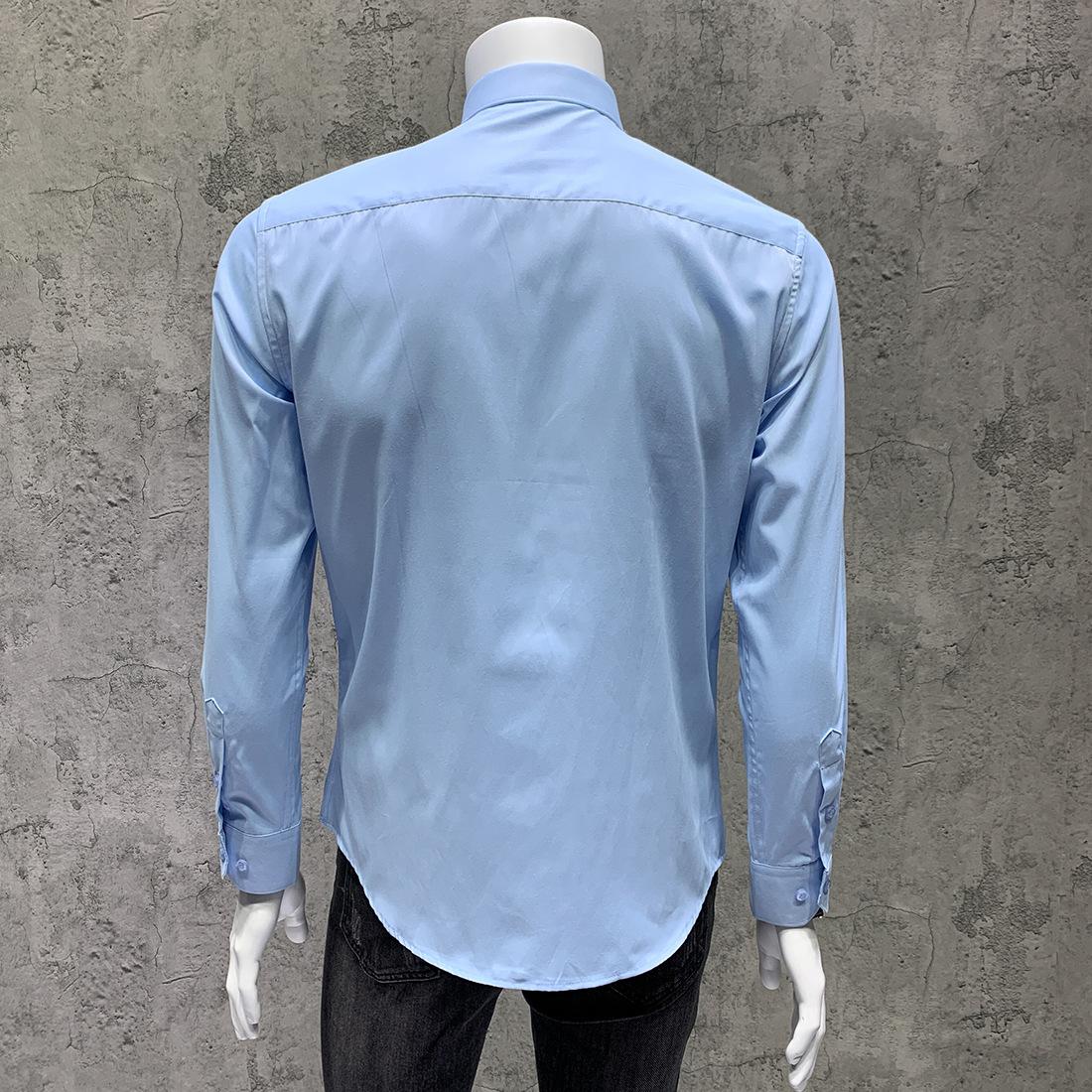 NS101纯色长袖衬衫 浅蓝色 (4).JPG