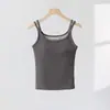 2026 Novo Estilo Alças Duplas Costas Bonitas com Bojo Embutido Feminino Slim Fit Respirável Roupa Íntima Roupa Externa Colete Base para Mulheres