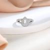 Anillo de plata esterlina con circonita y gota de agua para mujer, diseño Sense S925, anillo de fila de plata, gran marca, joyería del mismo estilo, anillo para mujer europea y americana.