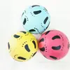 Brinquedo interativo para animais de estimação, treinamento de atenção para cães, bola de borracha natural de 6,3 cm, bola elástica